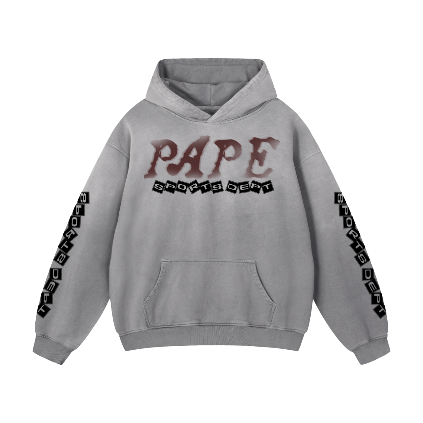 PAPE Sports Dept Sunfade Oversized Hoodie